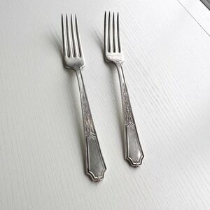 Silverplate Salad/Dessert FORKS 1847 Rogers/International Flatware Silverware